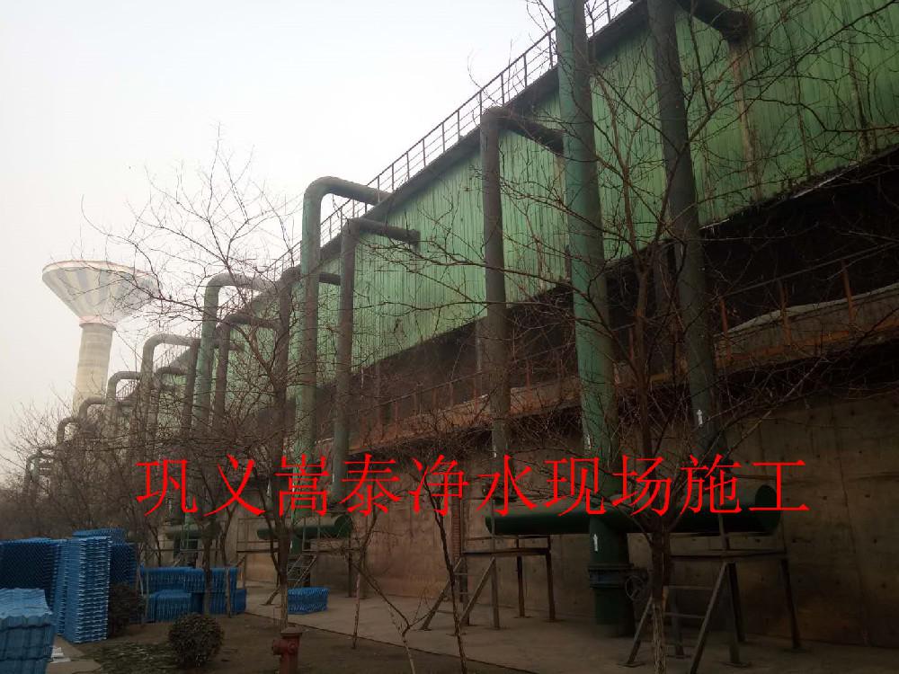 河北鋼廠散熱塔S波填料及收水器安裝更換施工！